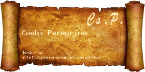 Csehi Peregrina névjegykártya